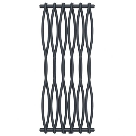 Dekorativer Heizkörper, Anthrazit, 120x50 cm, 506 W, 12 Elemente, Stahl, für Bad oder Zimmer, Emre