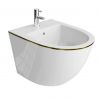 Bidet Ben, Gold Line, 49x36 cm, Wandmontage, Sanitärkeramik