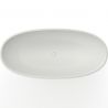 Badewanne Lulu, Coroian-Verbundstoff, Weiß, 170 oder 180 cm, Wärmedämmung, freistehend