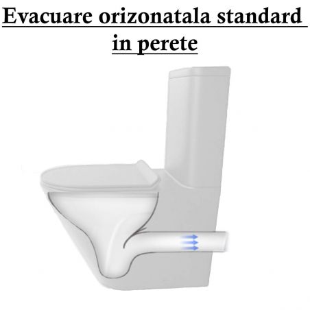 Randlose Toilettenschüssel, Tank inklusive, 2 Stück, Mattgrau, Bodenmontage, schlanker Soft-Close-Deckel aus Duroplast, Dario