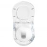 Wandhängendes WC, Granit Glänzend, Rimless, 49x37 cm, Duroplast-Deckel, Sanitärkeramik, Ben