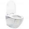 Wandhängendes WC, Granit Glänzend, Rimless, 49x37 cm, Duroplast-Deckel, Sanitärkeramik, Ben