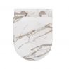 Wandhängendes WC, Marmoroberfläche, Rimless, 49x36 cm, Duroplast-Deckel, Sanitärkeramik, Ben Wandhängendes WC, Marmoroberfläche, Rimless, 49x36 cm, Duroplast-Deckel, Sanitärkeramik, Ben