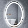 LED-Spiegel, Anti-Beschlag und Touch-Taste, 3 Lichtfarben, Einstellbare Helligkeit, Maße 50-75x70-100 cm, Fiesta