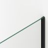 Walk-In Duschwand Ultra-Slim, 8 mm Sicherheitsglas, Maße 80-120x200 cm, mattschwarzes Profil, Nano Easy Clean, Matia