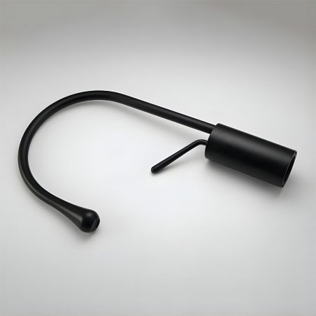 Waschbeckenarmatur Lost, Mattschwarz, Höhe 38 cm, mit Perlator, Aufsatzmontage