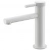 Waschbeckenarmatur EGO-Tiona White, Waschbeckenmontage, Weiß, mit Perlator, außergewöhnliches Design