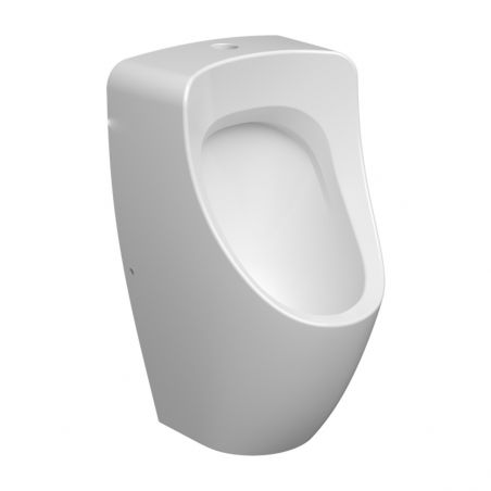 Urinal in Glänzend Weiß mit...