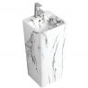 Standwaschbecken Imola Marble, mit Hahnloch, 40x40x85 cm, Bodenmontage, Sanitärkeramik
