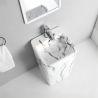 Standwaschbecken Imola Marble, mit Hahnloch, 40x40x85 cm, Bodenmontage, Sanitärkeramik
