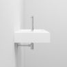 Waschbecken, Mineralwerkstoff, Wandmontage, mit Hahnloch links, 95x47 cm, Veloce