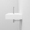 Waschbecken, Mineralwerkstoff, Wandmontage, mit Hahnloch rechts, 95x47 cm, Veloce