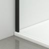 Duschtür, verschiebbar, transparent, 6 mm Sicherheitsglas, Größen zwischen 100–180 cm, mattschwarzes Profil, Hanes Duschtür, verschiebbar, transparent, 6 mm Sicherheitsglas, Größen zwischen 100–180 cm, mattschwarzes Profil, Hanes