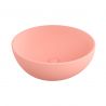 Waschbecken, Durchmesser 45 cm, Lachsrosa Matt, Power Colour, Aufsatzmontage, Sanitärkeramik, Molis