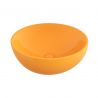 Waschbecken, Durchmesser 45 cm, Glänzend Mandarinenorange, Aufsatzmontage, Sanitärkeramik, Michael