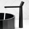 Waschbeckenarmatur Pilar, Mattschwarz, Höhe 31,5 cm, Aufsatzmontage