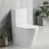 Toilettenschüssel EGO Dario, Rimless, Tank inklusive, 2-St., Weiß glänzend, Bodenmontage, Duroplast Slim Soft-Close-Deckel inkl.