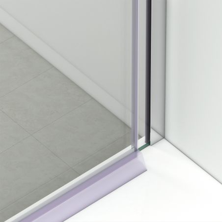 Duschkabine, 2 Schiebetüren, 6 mm Sicherheitsglas, 80-100 x 80-100 cm, Chromprofil, Medea