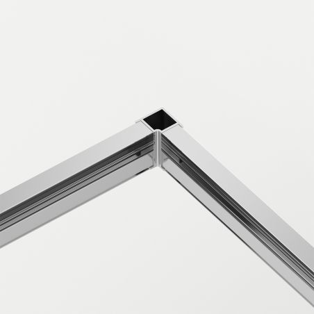 Duschkabine, 2 Schiebetüren, 6 mm Sicherheitsglas, 80-100 x 80-100 cm, Chromprofil, Medea