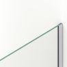 Walk-In Duschwand Ultra-Slim, 8 mm Sicherheitsglas, Maße 80-120x200 cm, verchromtes Profil, Nano Easy Clean, Matia