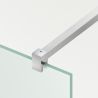 Walk-In Duschwand Ultra-Slim, 8 mm Sicherheitsglas, Maße 80-120x200 cm, verchromtes Profil, Nano Easy Clean, Matia