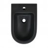 Bidet Galo, Mattschwarz, Power Colour, 54x37 cm, Bodenmontage, mit Überlauf