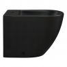 Bidet Galo, Mattschwarz, Power Colour, 56x36 cm, Bodenmontage, mit Überlauf