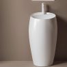 Standwaschtisch, freistehend, Glossy White, Sanitärkeramik, 42x89 cm, Luna Standwaschtisch, freistehend, Glossy White, Sanitärkeramik, 42x89 cm, Luna