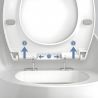 Duroplast-Deckel, Weiß, mit Soft-Close, für WC-Becken New Santa Weiß
