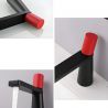 Waschbeckenarmatur Pilar, Schwarz/Rot, Höhe 18,5 cm, Waschbeckenmontage