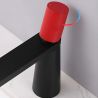 Waschbeckenarmatur Pilar, Schwarz/Rot, Höhe 18,5 cm, Waschbeckenmontage