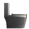 WC Lazio Grey, Rimless, 69x39 cm, integrierter Spülkasten, Bodenmontage, inklusive Soft-Close Deckel, Royalty Line von Ego