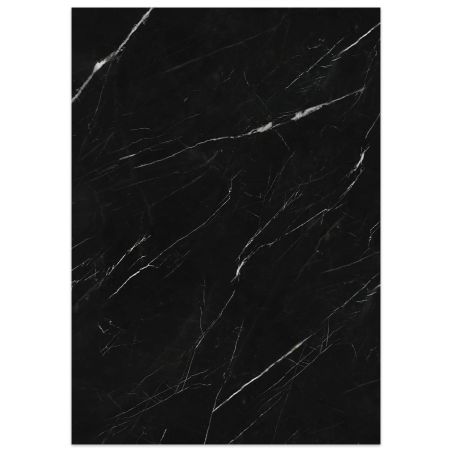 Duschwanne, Schwarz Marquina, matte Marmor-Oberfläche, Mineralkomposit, Maße 100-160x70-90 cm, zuschneidbar, Antonio
