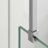 Walk-In Duschwand, 8 mm Sicherheitsglas, Größen 100-120x200 cm, Profil und Griff in Chrom, Armando