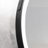 LED-Spiegel, Gurt, schwarzer Rahmen, Touch, 3 Farben, Anti-Beschlag, 5 mm, Durchmesser 70-80 cm, Spectra
