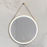 LED-Spiegel, Gurt, goldener Rahmen, Touch, 3 Lichtfarben, Anti-Beschlag, 5 mm, Durchmesser 70-80 cm, Spectra