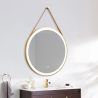 LED-Spiegel, Gurt, goldener Rahmen, Touch, 3 Lichtfarben, Anti-Beschlag, 5 mm, Durchmesser 70-80 cm, Spectra