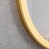 LED-Spiegel, Gurt, goldener Rahmen, Touch, 3 Lichtfarben, Anti-Beschlag, 5 mm, Durchmesser 70-80 cm, Spectra