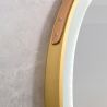 LED-Spiegel, Gurt, goldener Rahmen, Touch, 3 Lichtfarben, Anti-Beschlag, 5 mm, Durchmesser 70-80 cm, Spectra