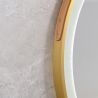 LED-Spiegel, Gurt, goldener Rahmen, Touch, 3 Lichtfarben, Anti-Beschlag, 5 mm, Durchmesser 70-80 cm, Spectra