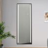 LED-Spiegel, Boden- oder Wandmontage, schwarzer Rahmen, Touch-Bedienung, 3 Lichtfarben, Anti-Beschlag, 5 mm, 60x165 cm, Mirage