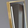LED-Spiegel, Boden- oder Wandmontage, goldener Rahmen, Touch-Bedienung, 3 Lichtfarben, Anti-Beschlag, 5 mm, 60x165 cm, Mirage