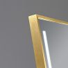 LED-Spiegel, Boden- oder Wandmontage, goldener Rahmen, Touch-Bedienung, 3 Lichtfarben, Anti-Beschlag, 5 mm, 60x165 cm, Mirage