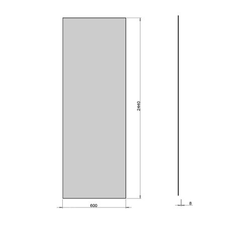 Lastra Wandpaneel, Mineralverbundstoff, Abmessungen 244 x 90-60 cm, Creme, Schieferoptik, Gelcoat, zuschneidbar