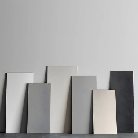 Lastra Wandpaneel, Mineralverbundstoff, Abmessungen 244 x 90-60 cm, Creme, Schieferoptik, Gelcoat, zuschneidbar