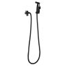 Hygienedusch-Set, Stahl, Messing, Montage an der Wand oder am WC-Spülkasten, Schlauchlänge 1,5 m, Mattschwarz, Bliss