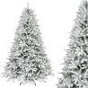 Künstlicher Weihnachtsbaum, beschneit, 3D-Zweige, 4186 Zweige, 162 cm Durchmesser, 250 cm Höhe, Metallständer inklusive, Polar