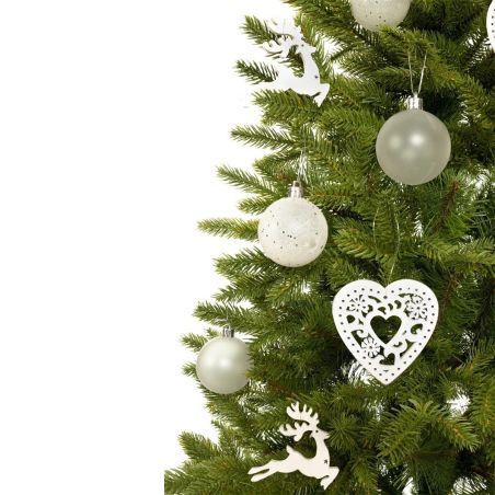 Premium künstlicher Weihnachtsbaum, 3D PE-Zweige, 220 cm, Metallständer inklusive, Ego-Sw