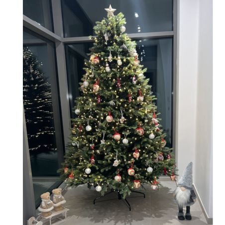 Premium Weihnachtsbaum, 3D-Zweige, 250 cm, Metallständer inklusive, Ego-Normandian PE