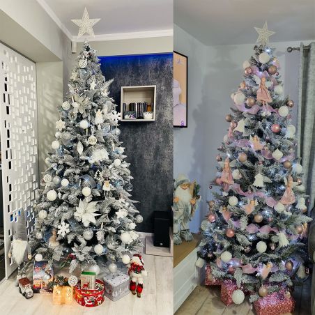 Premium Weihnachtsbaum, beschneit, 250 cm, Ständer inklusive, EGO